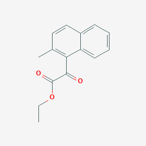 molecular formula C15H14O3 B1323783 Ethyl 2-methyl-1-naphthoylformate CAS No. 951888-72-5