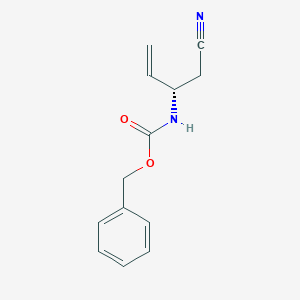 molecular formula C13H14N2O2 B13237839 Benzyl N-[(2S)-1-cyanobut-3-en-2-yl]carbamate 