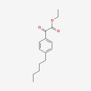 molecular formula C15H20O3 B1323784 Ethyl 2-oxo-2-(4-pentylphenyl)acetate CAS No. 951888-80-5