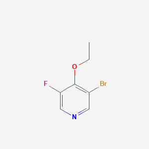 molecular formula C7H7BrFNO B13237840 3-Bromo-4-ethoxy-5-fluoropyridine 