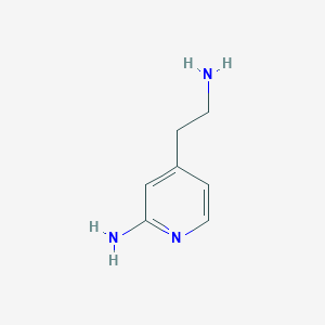 molecular formula C7H11N3 B13237841 4-(2-Aminoethyl)pyridin-2-amine 