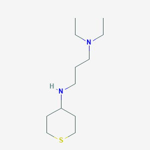 molecular formula C12H26N2S B13237920 Diethyl({3-[(thian-4-yl)amino]propyl})amine 