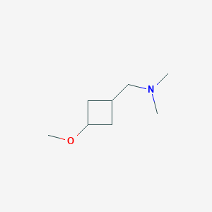 molecular formula C8H17NO B13237926 [(3-Methoxycyclobutyl)methyl]dimethylamine 