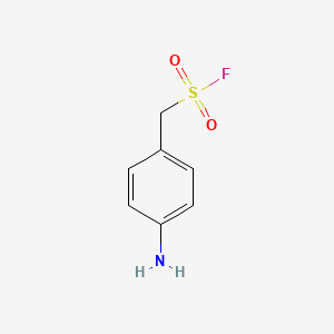 molecular formula C7H8FNO2S B13237946 (4-aminophenyl)methanesulfonyl Fluoride 