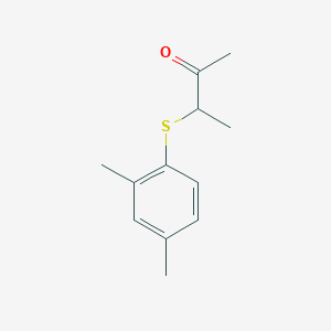 molecular formula C12H16OS B13237969 3-[(2,4-Dimethylphenyl)sulfanyl]butan-2-one 