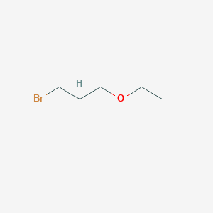 molecular formula C6H13BrO B13238080 1-Bromo-3-ethoxy-2-methylpropane 