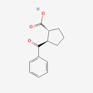 molecular formula C13H14O3 B1323825 (1R,2R)-2-Benzoylcyclopentane-1-carboxylic acid CAS No. 28151-83-9