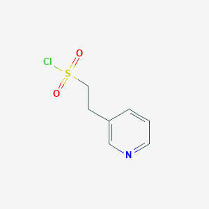 molecular formula C7H8ClNO2S B13238326 2-(Pyridin-3-yl)ethane-1-sulfonyl chloride CAS No. 1342391-31-4