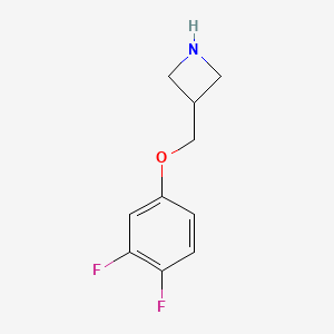 molecular formula C10H11F2NO B13238398 3-(3,4-Difluorophenoxymethyl)azetidine 
