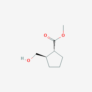 molecular formula C8H14O3 B1323841 反式-2-羟甲基环戊烷-1-羧酸甲酯 CAS No. 502650-66-0