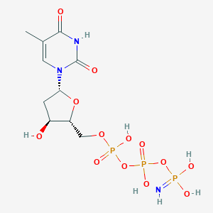 molecular formula C10H18N3O13P3 B132385 Thymidine 5'-(alpha,beta-imido)triphosphate CAS No. 141171-14-4