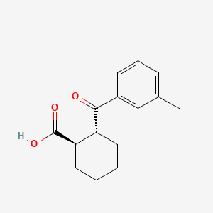 trans-2-(3,5-Dimethylbenzoyl)cyclohexane-1-carboxylic acid
