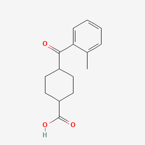 cis-4-(2-Methylbenzoyl)cyclohexane-1-carboxylic acid