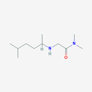 molecular formula C11H24N2O B13238660 N,N-Dimethyl-2-[(5-methylhexan-2-yl)amino]acetamide 
