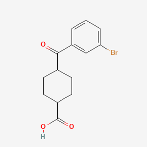 cis-4-(3-Bromobenzoyl)cyclohexane-1-carboxylic acid