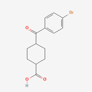 cis-4-(4-Bromobenzoyl)cyclohexane-1-carboxylic acid