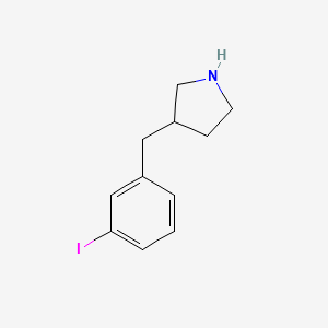 molecular formula C11H14IN B13238716 3-[(3-Iodophenyl)methyl]pyrrolidine 