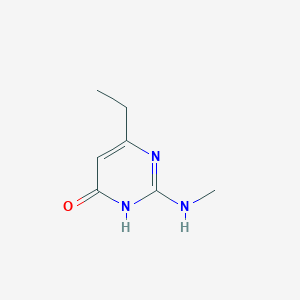molecular formula C7H11N3O B13238770 6-Ethyl-2-(methylamino)-3,4-dihydropyrimidin-4-one 