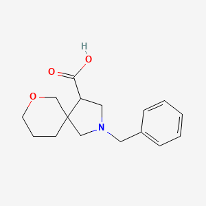 molecular formula C16H21NO3 B13238841 2-Benzyl-7-oxa-2-azaspiro[4.5]decane-4-carboxylic acid 