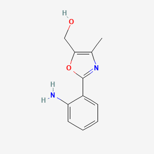 molecular formula C11H12N2O2 B13238863 [2-(2-Aminophenyl)-4-methyl-1,3-oxazol-5-yl]methanol 