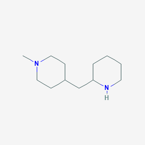 molecular formula C12H24N2 B13238877 1-Methyl-4-[(piperidin-2-yl)methyl]piperidine 
