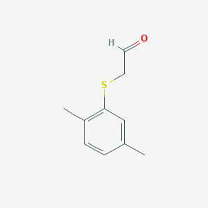 molecular formula C10H12OS B13238892 2-[(2,5-Dimethylphenyl)sulfanyl]acetaldehyde 