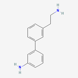 molecular formula C14H16N2 B13238934 3-[3-(2-Aminoethyl)phenyl]aniline 