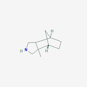 molecular formula C10H17N B13238983 (1S,2RS,7R)-2-Methyl-4-azatricyclo[5.2.1.0,2,6]decane 