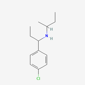 molecular formula C13H20ClN B13239025 (Butan-2-yl)[1-(4-chlorophenyl)propyl]amine 
