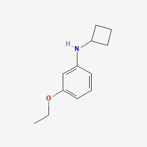 molecular formula C12H17NO B13239070 N-cyclobutyl-3-ethoxyaniline 