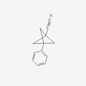 molecular formula C13H12 B13239084 1-Ethynyl-3-phenylbicyclo[1.1.1]pentane 