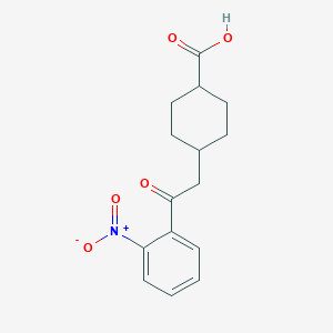 cis-4-[2-Oxo-2-(2-nitrophenyl)ethyl]-cyclohexane-1-carboxylic acid
