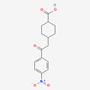 cis-4-[2-Oxo-2-(4-nitrophenyl)ethyl]-cyclohexane-1-carboxylic acid
