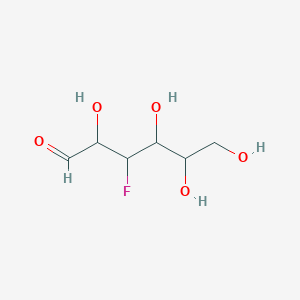 molecular formula C6H11FO5 B13239120 3-Fluoro-2,4,5,6-tetrahydroxyhexanal 