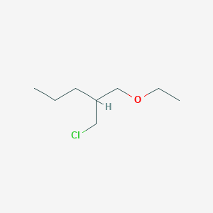 molecular formula C8H17ClO B13239123 2-(Chloromethyl)-1-ethoxypentane 