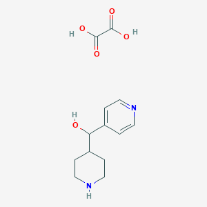 molecular formula C13H18N2O5 B13239136 Piperidin-4-yl(pyridin-4-yl)methanol oxalate 
