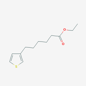 molecular formula C12H18O2S B1323916 Ethyl 6-(3-thienyl)hexanoate CAS No. 890098-02-9
