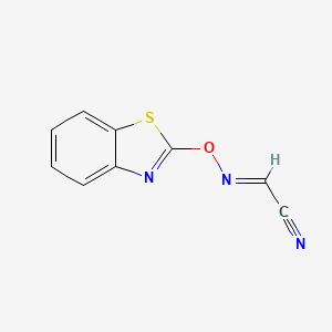 molecular formula C9H5N3OS B13239177 Benzothiazol-2-yl-hydroxyimino-acetonitrile 