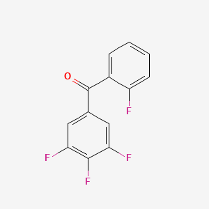 molecular formula C13H6F4O B1323921 2,3',4',5'-四氟代苯甲酮 CAS No. 746651-93-4
