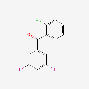 molecular formula C13H7ClF2O B1323923 2-Chloro-3',5'-difluorobenzophenone CAS No. 746651-97-8