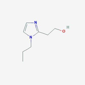 molecular formula C8H14N2O B13239252 2-(1-propyl-1H-imidazol-2-yl)ethan-1-ol 