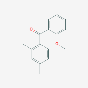 molecular formula C16H16O2 B1323927 2,4-Dimethyl-2'-methoxybenzophenone CAS No. 750633-50-2