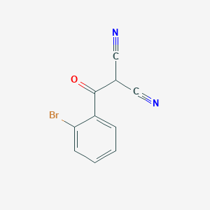 molecular formula C10H5BrN2O B13239296 2-(2-Bromobenzoyl)propanedinitrile 