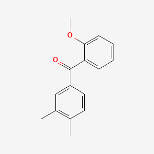 molecular formula C16H16O2 B1323930 3,4-Dimethyl-2'-methoxybenzophenone CAS No. 750633-53-5