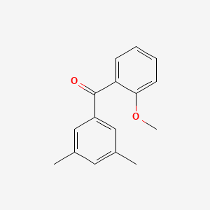 molecular formula C16H16O2 B1323931 3,5-Dimethyl-2'-methoxybenzophenone CAS No. 750633-54-6