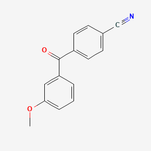 molecular formula C15H11NO2 B1323936 4-Cyano-3'-methoxybenzophenone CAS No. 750633-60-4