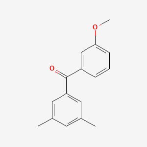 molecular formula C16H16O2 B1323939 3,5-Dimethyl-3'-methoxybenzophenone CAS No. 750633-74-0