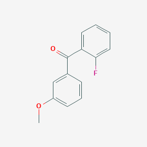 molecular formula C14H11FO2 B1323942 2-Fluoro-3'-methoxybenzophenone CAS No. 890098-08-5