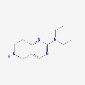 molecular formula C11H18N4 B13239447 N,N-Diethyl-5H,6H,7H,8H-pyrido[4,3-d]pyrimidin-2-amine 