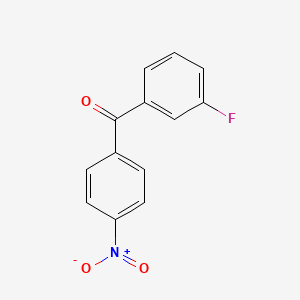 molecular formula C13H8FNO3 B1323950 3-氟-4'-硝基二苯甲酮 CAS No. 527744-61-2